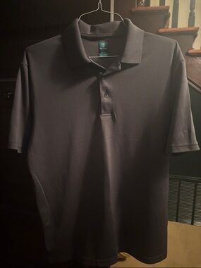 Men's Short-Sleeve Polo in Charcoal